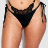 Onyx Double Layer & Lace Swim Cheeky