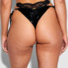 Onyx Double Layer & Lace Swim Cheeky
