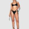 Onyx Double Layer & Lace Swim Cheeky