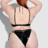 Onyx Double Layer & Lace Swim Cheeky