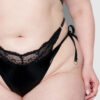 Onyx Double Layer & Lace Swim Cheeky
