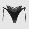 Onyx Double Layer & Lace Swim Cheeky