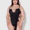 Rising Star Plunge Push Up Swim One Piece with Chain