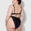 Rising Star Plunge Push Up Swim One Piece with Chain