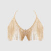 Ziggy Rhinestone Dangle V-Neck Bra